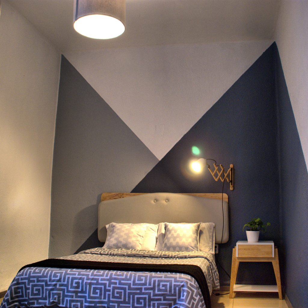 Hostel room with shared bathroom in Mexico City, Wanderlust District